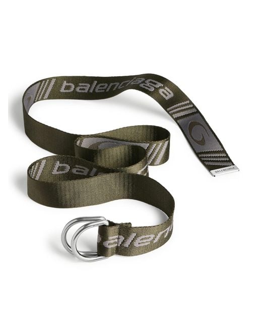 Balenciaga Green D Ring Belt for men