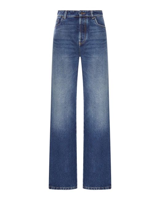 Miu Miu Blue Wide-Leg Jeans