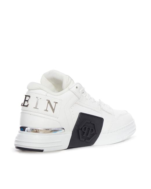 Philipp Plein White Low Top Sneakers Phantom Kicks for men