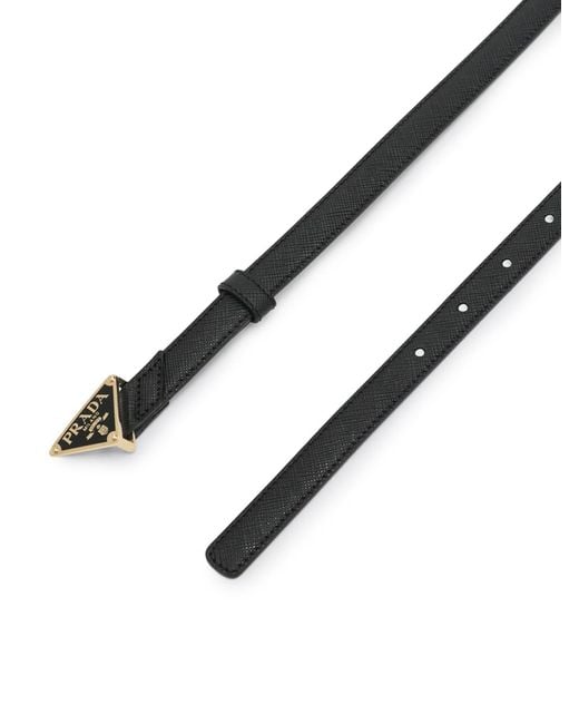 Prada Black Belt Saffiano