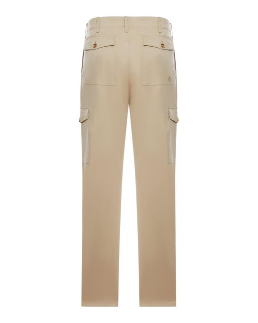 Etro Natural Stretch Cotton Cargo Pants for men