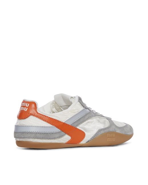 Miu Miu White Gymnasium Sneakers