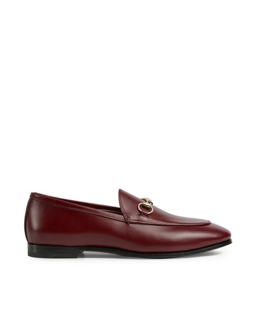Gucci Red Jordaan Loafers