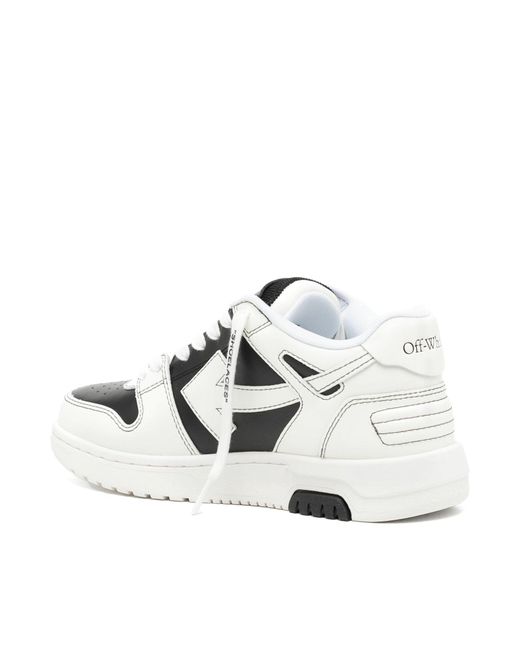 Off-White c/o Virgil Abloh White Out Of Office Calf Leather Sneakers, 100% Rubber