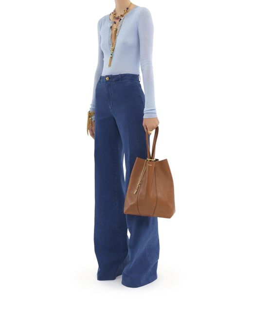 Chloé Brown Chloã Spin Tote Bag
