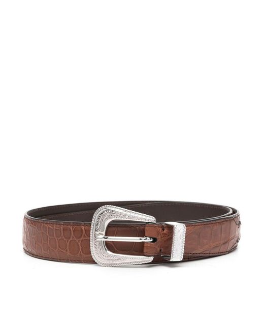 Brunello Cucinelli Brown Belt for men
