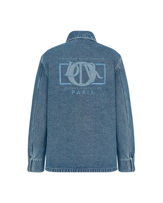 Dior Blue Dior Charm Shirt Jacket for men