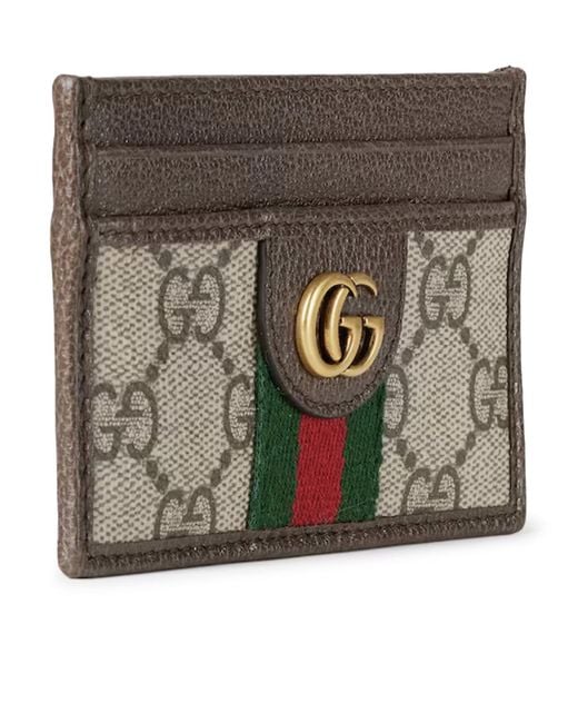 Gucci Brown Ophidia Card Holder for men