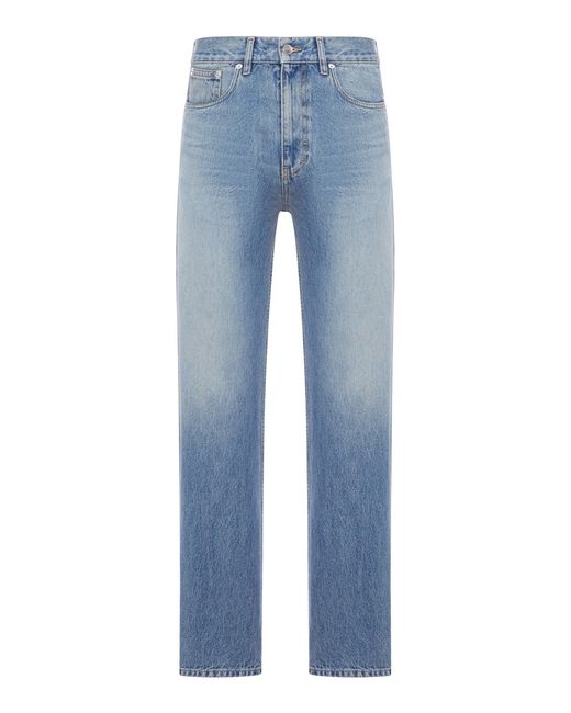 Gucci Blue Slim-Fit Cotton Denim Trousers for men