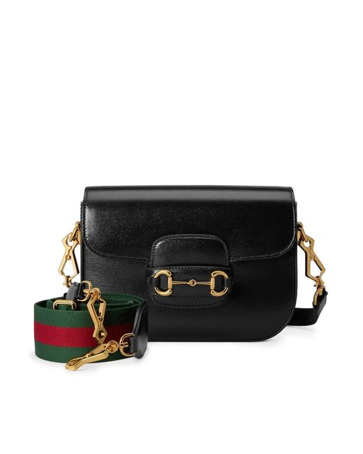 Mini borsa a spalla horsebit 1955 di Gucci in Black