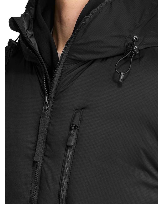Canada Goose Black Lodge Label Hooded Jacket for men