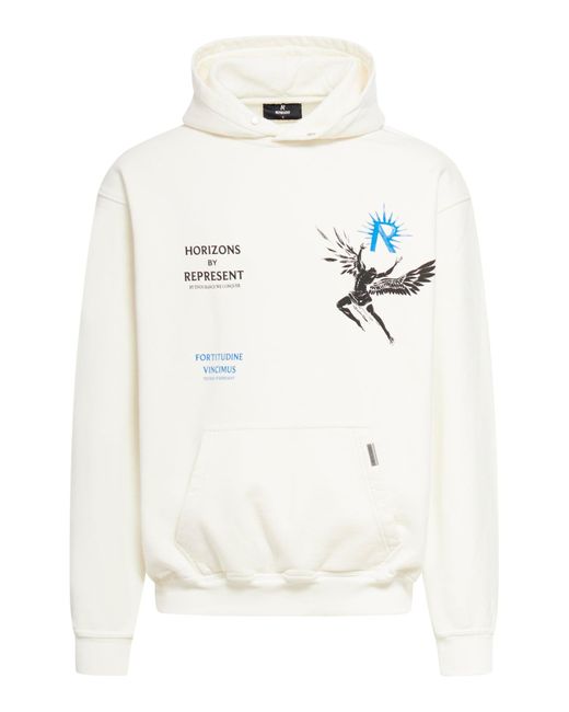 Icarus hoodie di Represent in White da Uomo