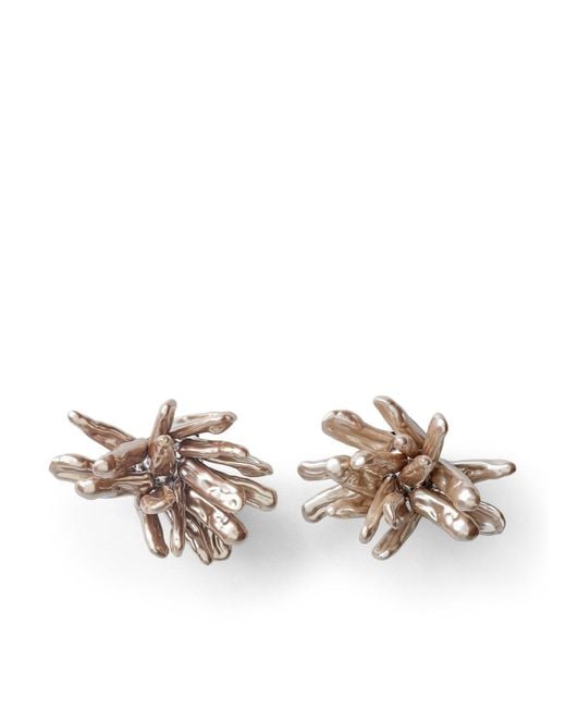Phoebe Philo Metallic Cluster Earrings