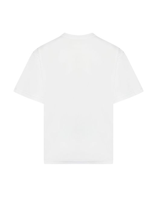 T-shirt con ricamo di Sacai in White da Uomo