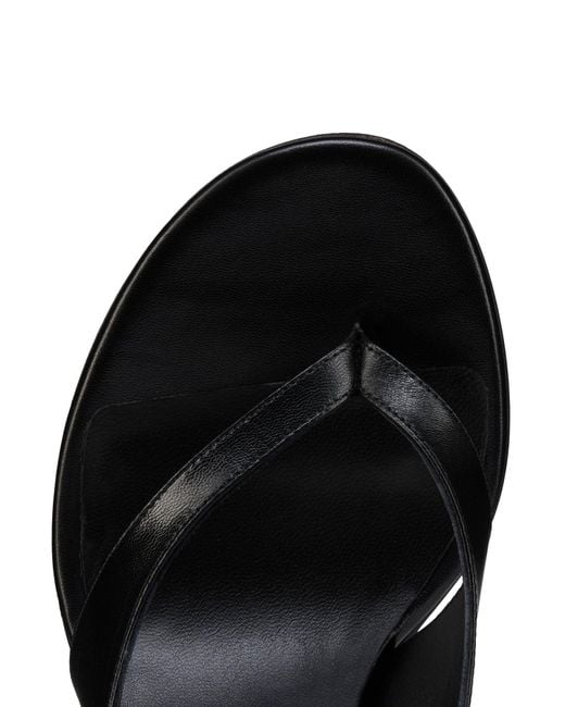 Christian Louboutin Black Miss Z Leather Thong Sandal