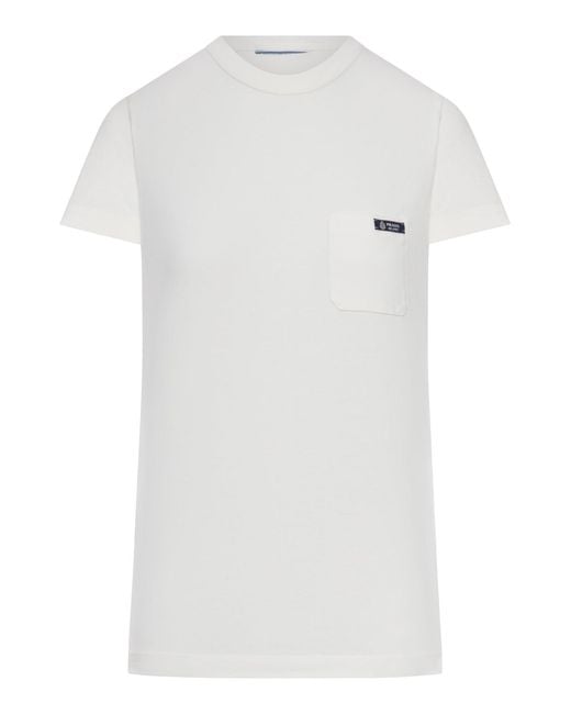 Prada White Crew Neck T-Shirt