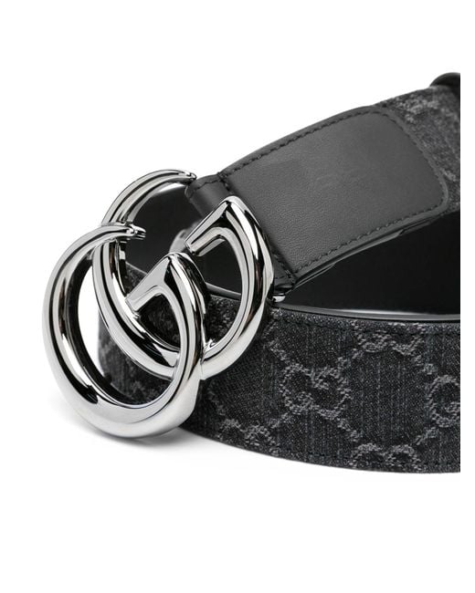 Cintura con fibbia GG di Gucci in Black