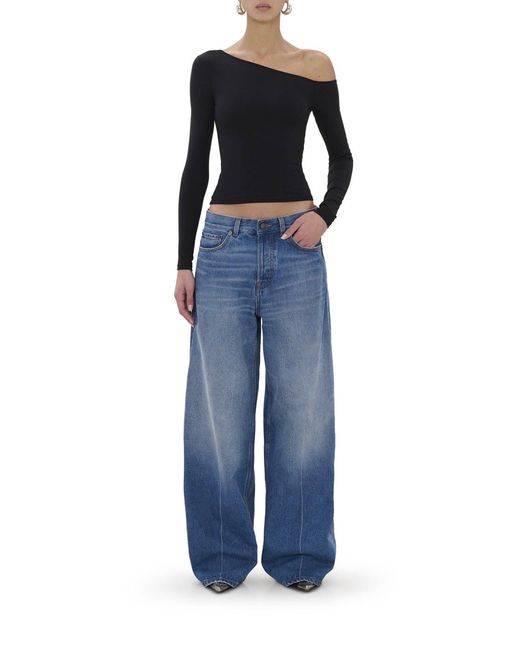 Haikure Blue Bethany Fluid Denim Jeans With A Boyfriend Fit