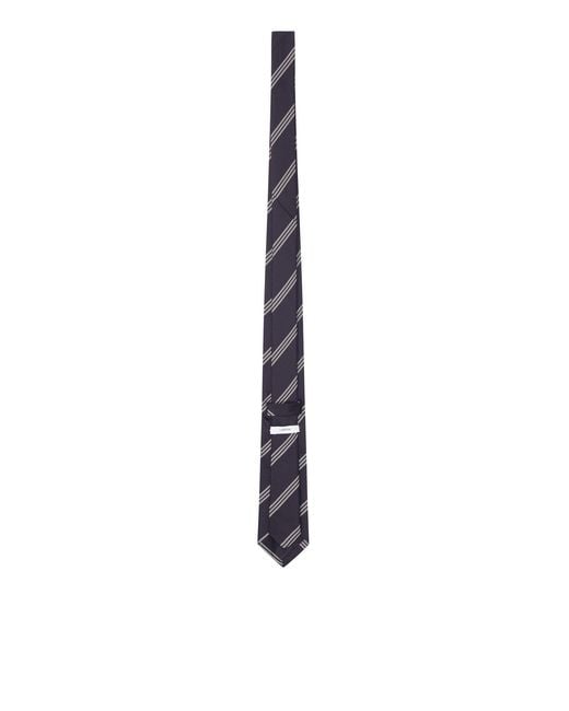 Lardini White Silk Tie for men