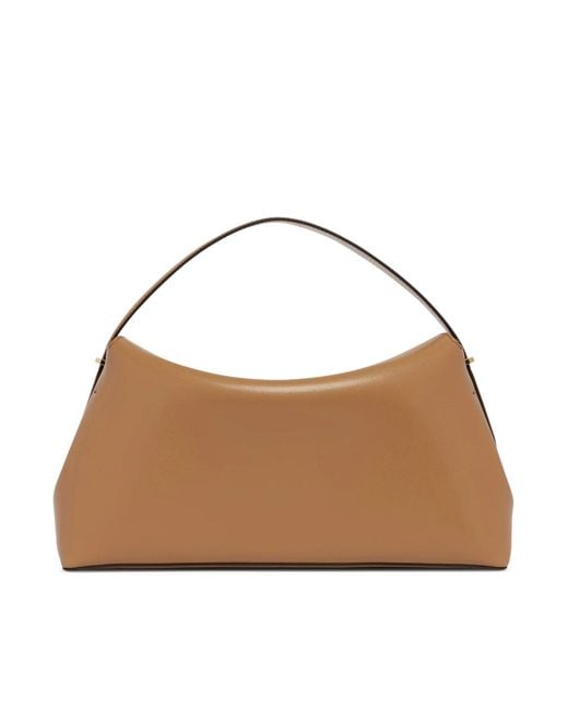 Totême Brown T-lock Leather Handbag