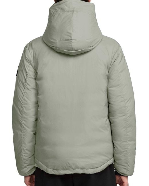 Canada Goose Gray Lodge Black Label Hooded Jacket for men