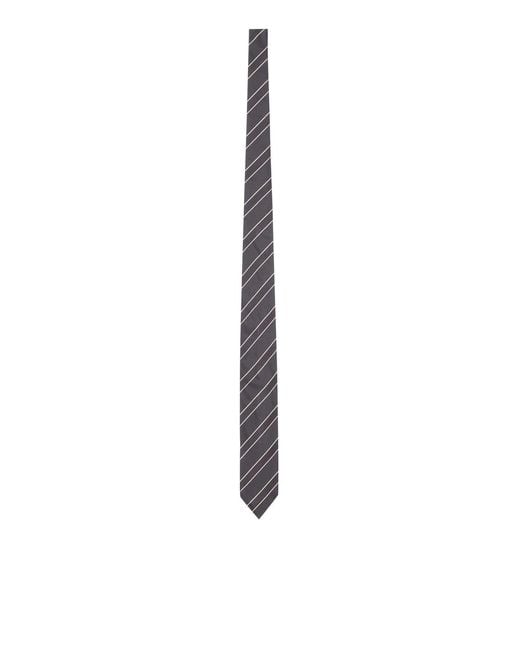 Lardini White Silk Tie for men
