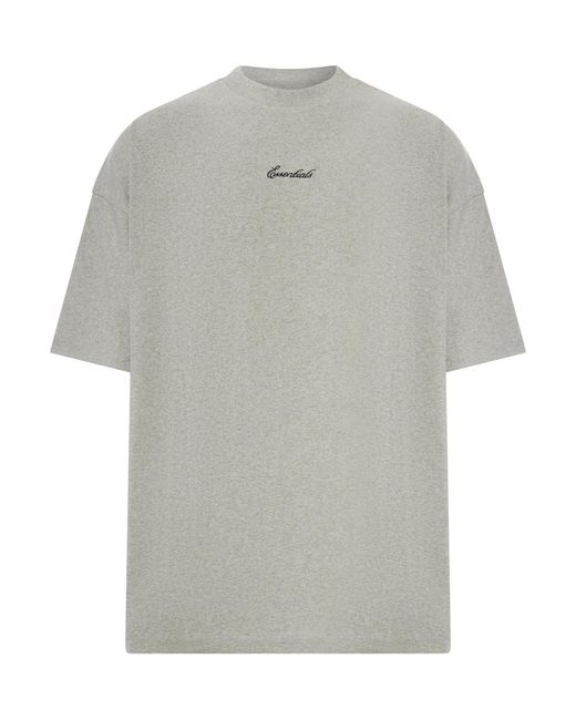 Fear Of God Gray 90's Short-Sleeved Cotton T-Shirt for men