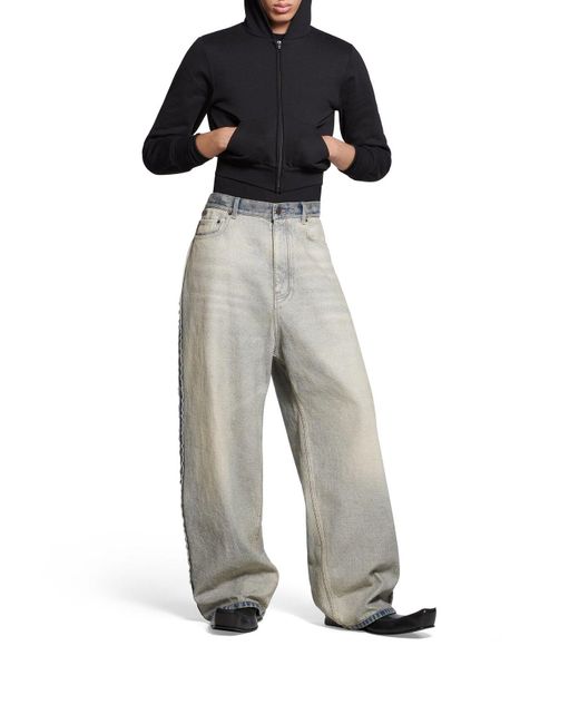 Pantaloni baggy in di Balenciaga in Gray da Uomo