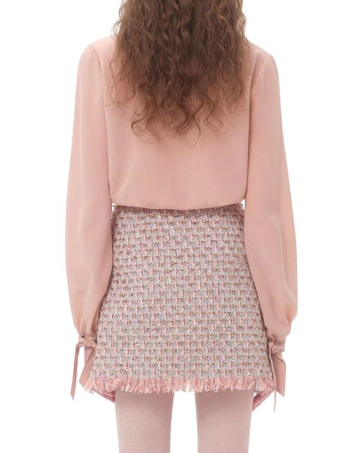 Top in crepe di Valentino Garavani in Pink