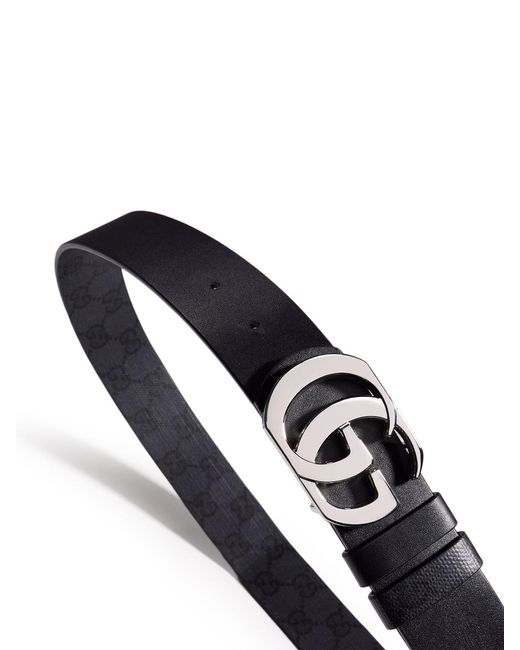 Gucci White Reversible Gg Marmont Cut Belt for men