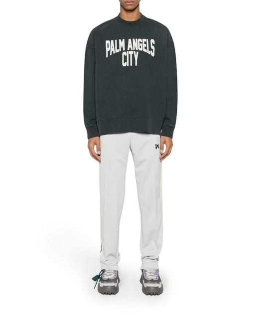 Palm Angels White Track Pant for men