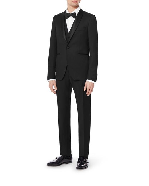 Tagliatore Black Formal Suit for men