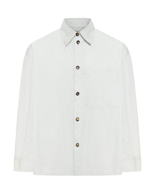 Bottega Veneta White Silk And Cotton Shirt for men