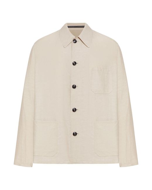 Giorgio Armani Natural Linen Blend Blouson for men