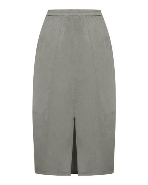 Transit Gray Cotton Blend Skirt