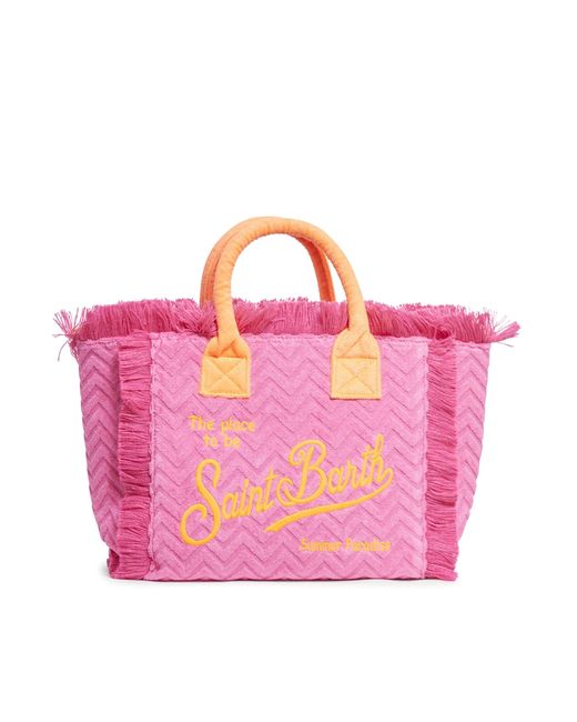Mc2 Saint Barth Colette Pink Terry Handbag