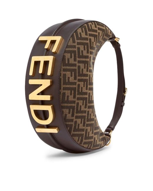 Fendi Gray Graphy Small
