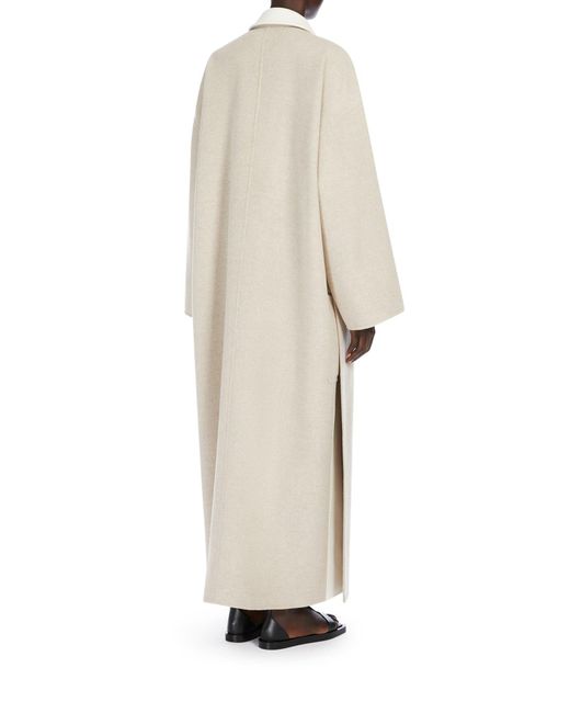 Cappotto in lana e cashmere double-face di Max Mara in White