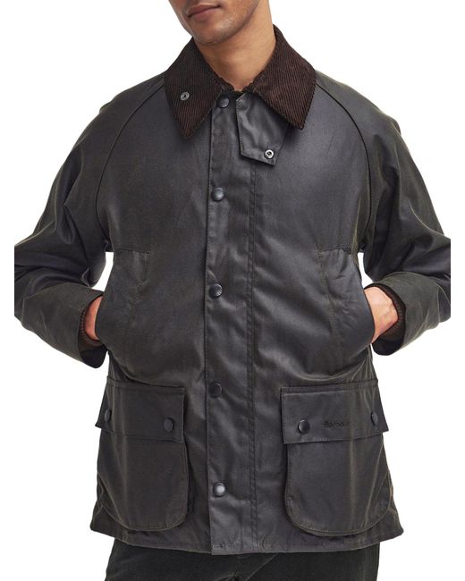 Barbour Black Bedale Waxed Jacket for men