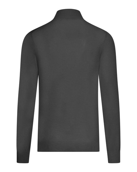 Nome G Gray High Neck Sweater for men