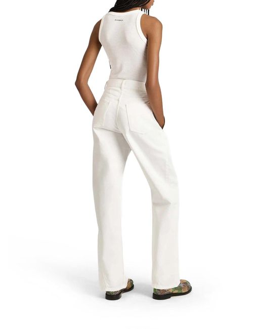 J.W. Anderson White J.W.Anderson Twisted Workwear Jeans
