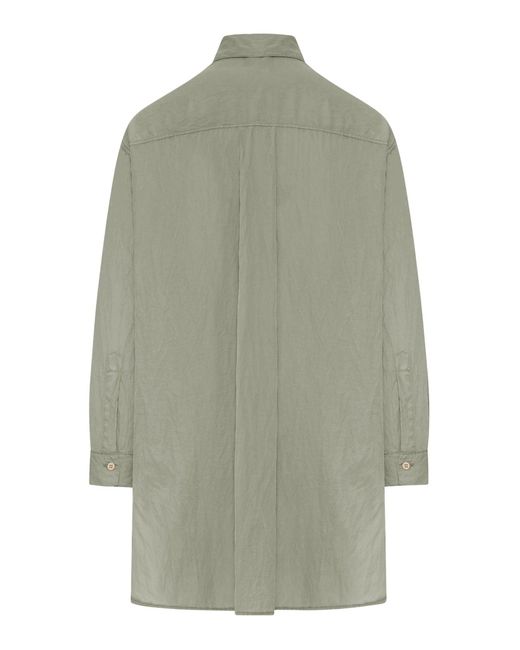 Transit Gray Oversized Linen Shirt
