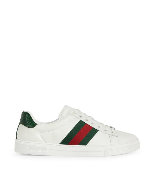 Gucci White gg-embossed Leather Flatform Trainers for men