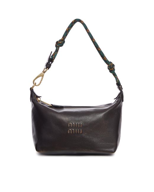Miu Miu Black Leather Pouch