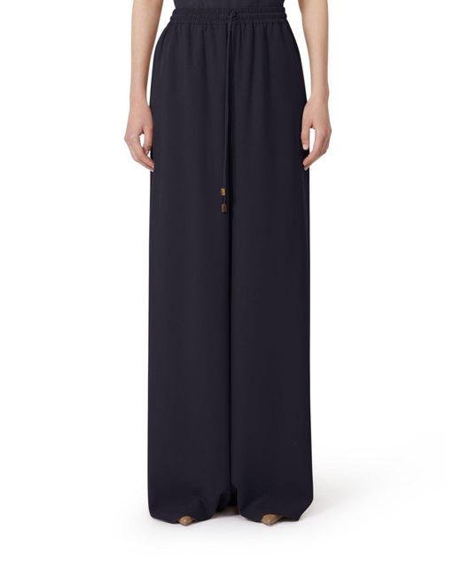 Max Mara Blue Wide Trousers