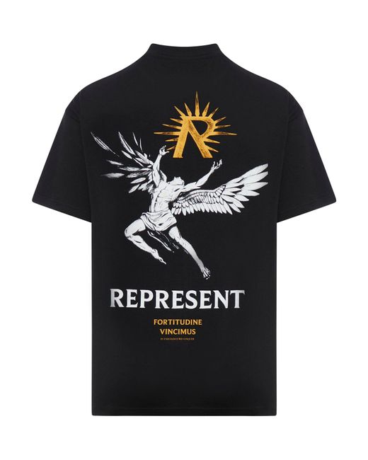Represent Black T-Shirts for men
