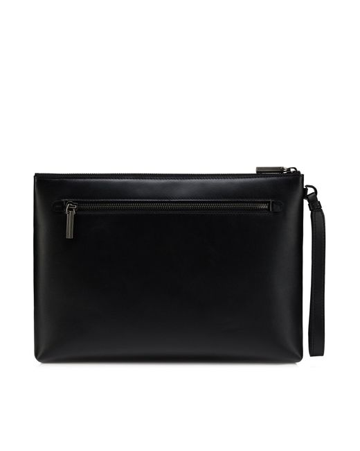 Pochette kosmica in pelle di vitello liscia di Christian Louboutin in Black da Uomo