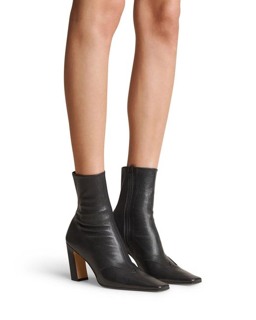 Khaite Black Ankle Boot Nevada Stretch