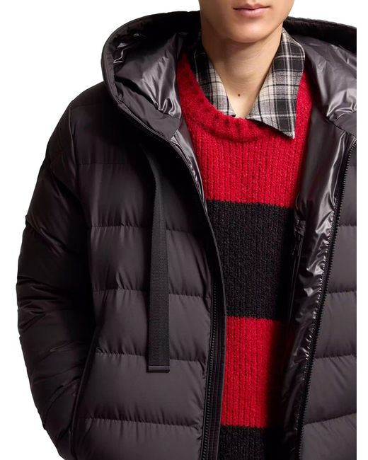 Piumino zeflor con cappuccio di Moncler in Gray da Uomo