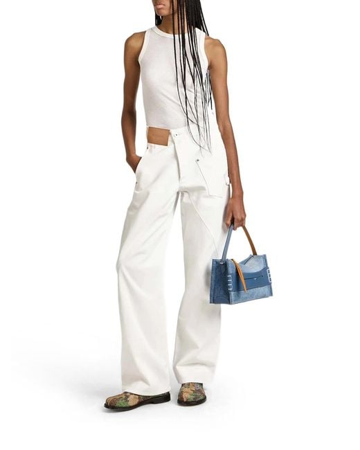 J.W. Anderson White J.W.Anderson Twisted Workwear Jeans